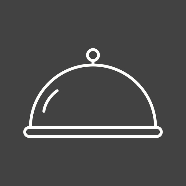 Унікальна крита їжа Векторна лінія іконка
 - Вектор, зображення
