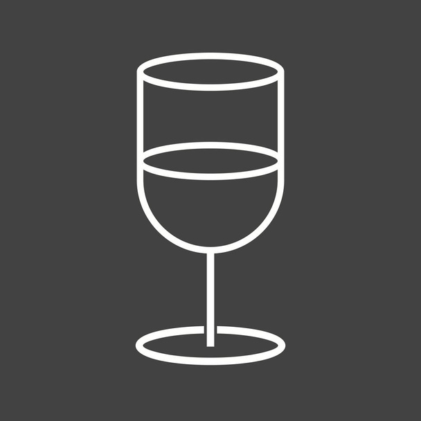 Уникальная икона "Векторная линия для напитков"
 - Вектор,изображение