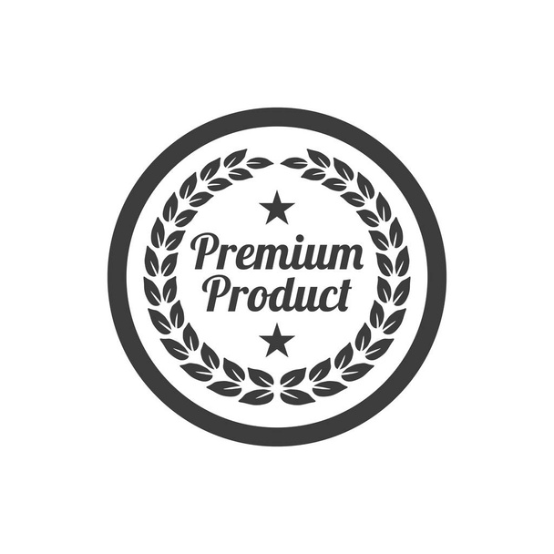 Premium product label on white background. - ベクター画像