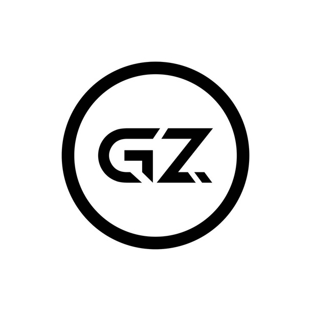 Початковий логотип GZ Letter Link. Тип літери GZ Дизайн логотипу Векторний шаблон. Анотація Літера Дизайн логотипу GZ
 - Вектор, зображення