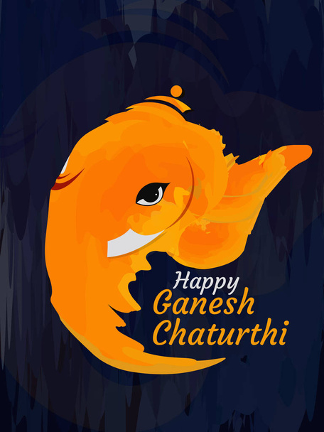  Illustration von Lord ganpati Hintergrund indisches religiöses Fest ganesh chaturthi - Vektor, Bild
