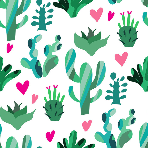 Cactus pattern4 - Вектор, зображення