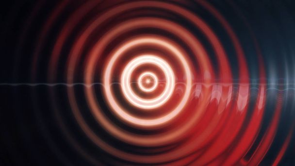 digital circle colorful abstract background. distortion sound. sound wave - Photo, Image