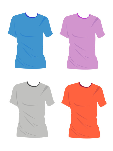 shirt en t-shirt ontwerpsjablonen - Vector, afbeelding