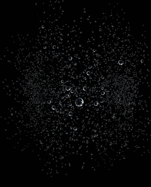 víz csepp fekete háttér - Fotó, kép