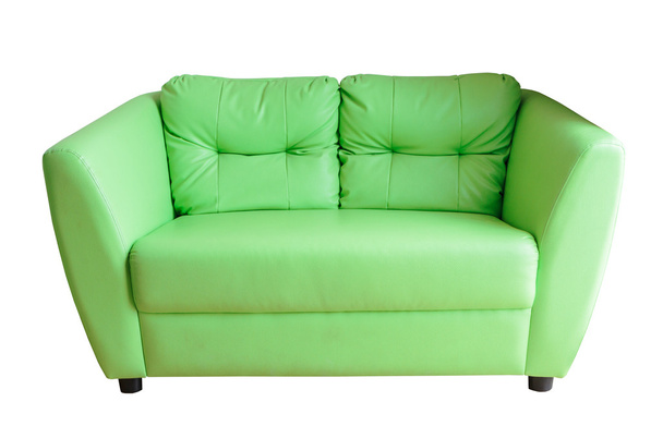 Green sofa isolate - Zdjęcie, obraz