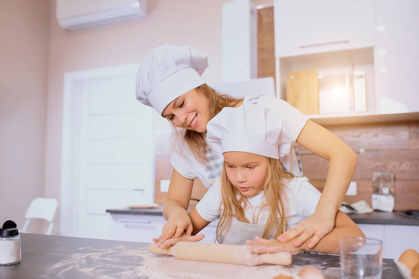 enjoy baking cooking time with mother in kitchen - Valokuva, kuva