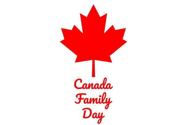 Concept de Journée de la famille au Canada. Modèle pour fond, bannière, carte, affiche avec inscription texte. Illustration vectorielle EPS10
. - Vecteur, image