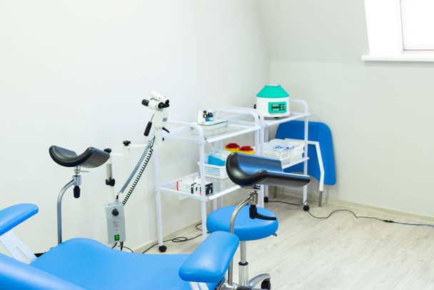 gynecological chair. medical equipment. doctor's office. medical Center. medical checkup. women's health - Foto, Imagem