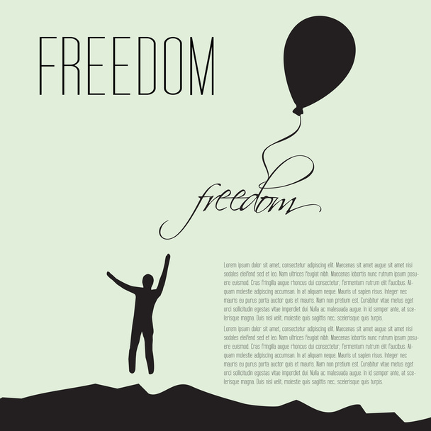 Concept de liberté - Vecteur, image