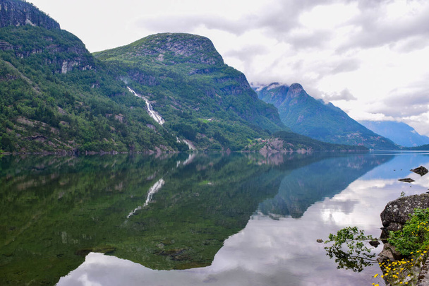 muhteşem manzara Norveç. - Fotoğraf, Görsel