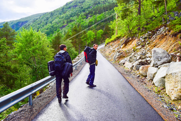 Hiking Trip to Trolltunga, Norway. - Photo, Image