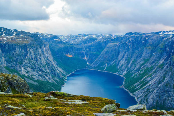 Hiking Trip to Trolltunga, Norway. - Foto, immagini