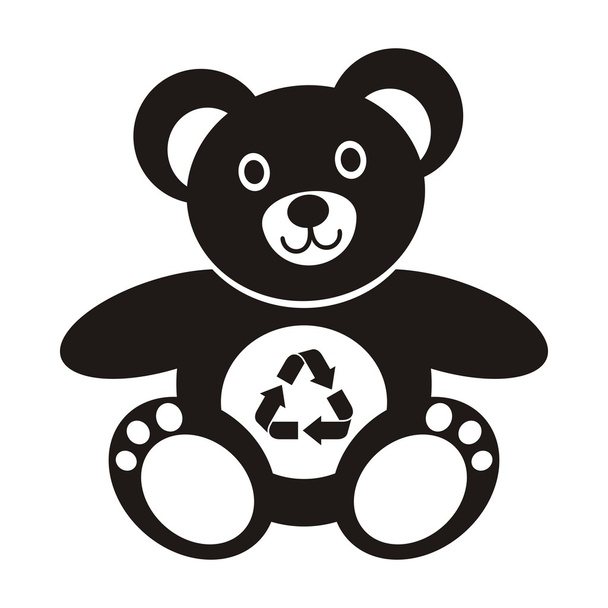 Teddy bear - Vector, afbeelding