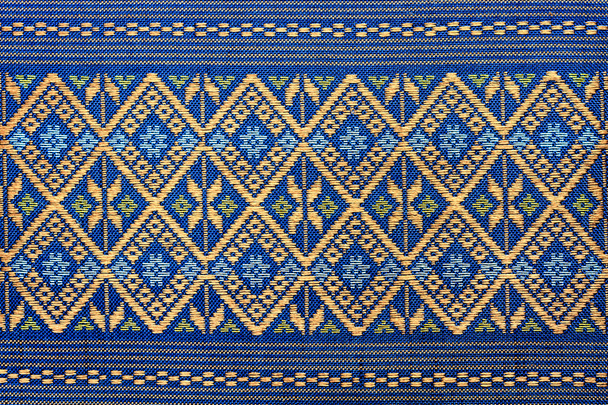 Thaise zijde stof patroon achtergrond - Foto, afbeelding