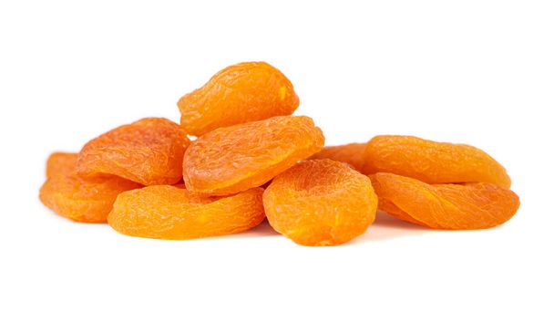 Dried apricots isolated on white background. Healthy food. - Foto, Imagem