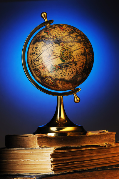 Antique globe on books - Photo, Image