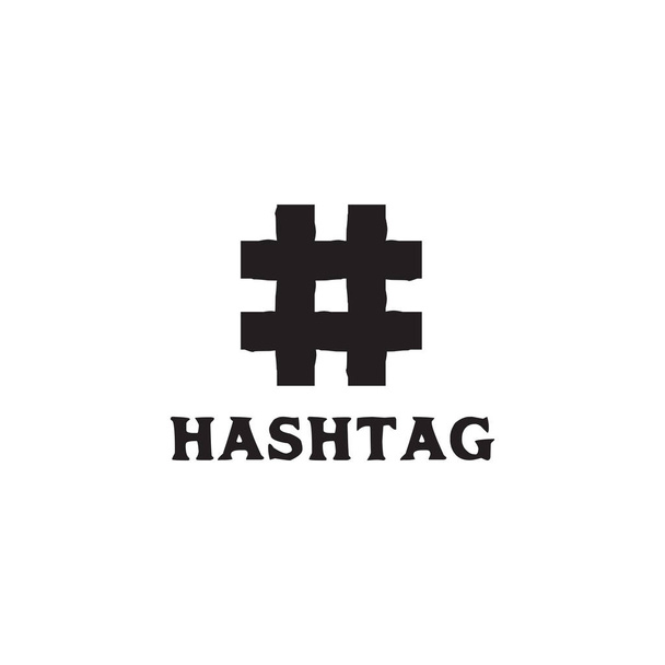 Hash etiket logo tasarım vektör şablonu - Vektör, Görsel