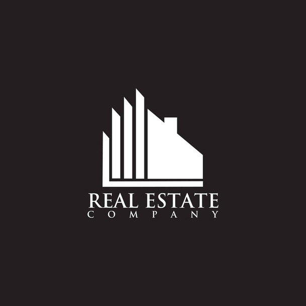 Real estate logo design vector template - Vector, Image