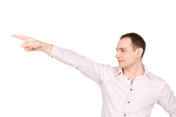 Businessman pointing his finger - Photo, image