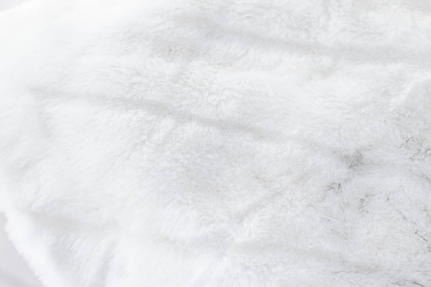 Fondo de textura capa de piel blanca de lujo, deta de tela artificial
 - Foto, Imagen