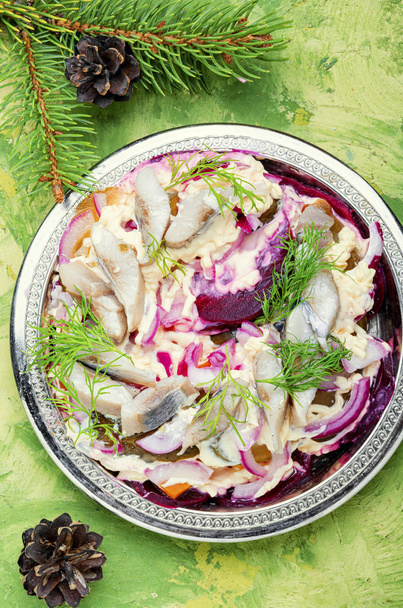 Salade de Noël au hareng
 - Photo, image