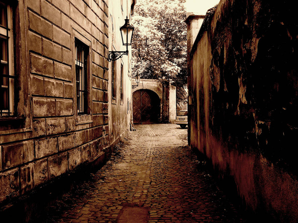 photo: torsten / an alley in the old town of prague - Fotoğraf, Görsel