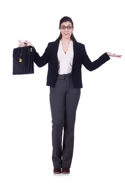 Businesswoman isolated on the white - Photo, Image
