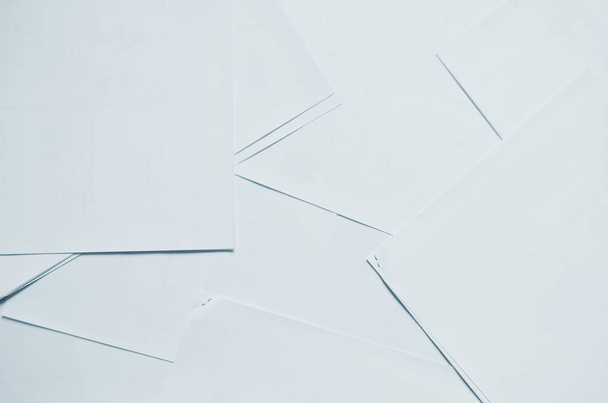 Creative background with scattered placement of a4 papers. - Foto, immagini