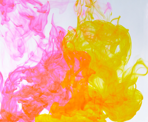 Food color drop and dissolve in water for abstract and background. - Foto, Bild