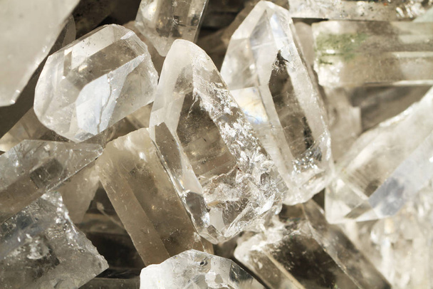 wit kristal minerale textuur - Foto, afbeelding