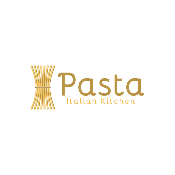 Паста, логотип лапши Идеи. Дизайн логотипа. Template Vect
 - Вектор,изображение