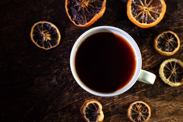 healthy fruit tea with citruses - Photo, image
