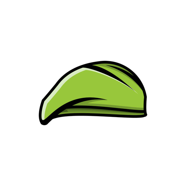 militaire hoed logo Ideeën. Inspiratie logo ontwerp. Template Vecto - Vector, afbeelding