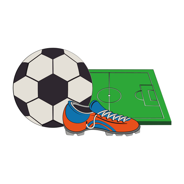 Labdarúgás labdarúgó sport játék koncepció - Vektor, kép