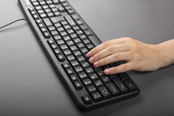 typing on a computer - Photo, Image