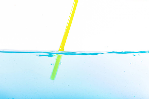 Water splash and ripple isolated on white backgroun - Photo, Image