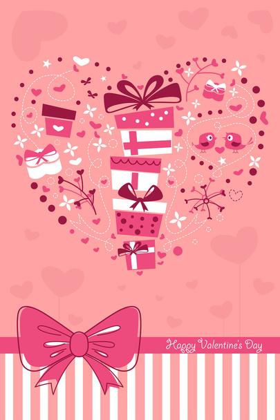 Valentine card - Vektor, Bild