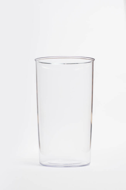 plastic transparent bowl on a white background - Photo, Image