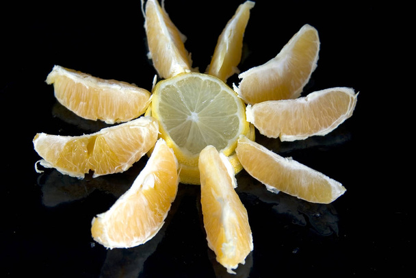 Closeup of citrus fruits - Fotoğraf, Görsel