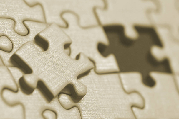Jigsaw Puzzle, Puzzle pieces - Fotó, kép
