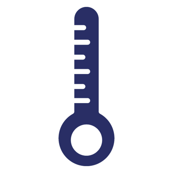 Hőmérő izolált vektor ikon, amely könnyen módosítható vagy szerkeszthető - Vektor, kép