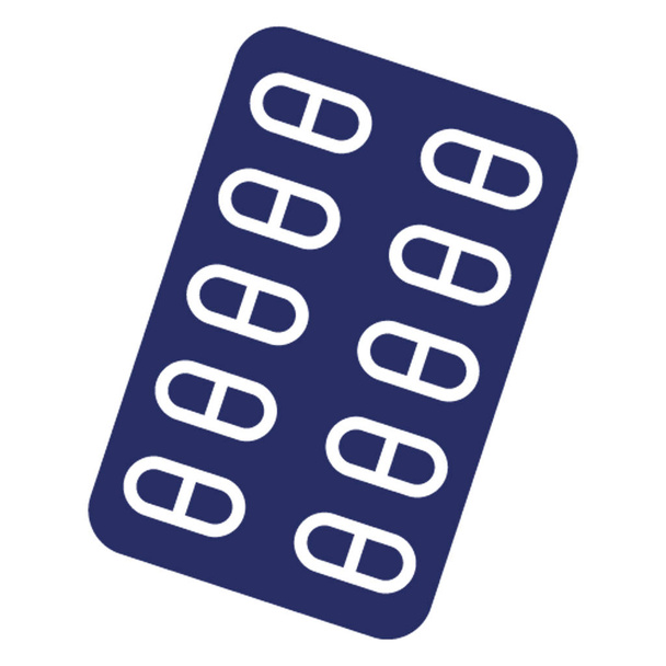 Pills Strip Isolated Vector ícone que pode ser facilmente modificado ou editar
 - Vetor, Imagem
