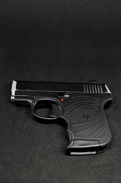 Various Pattern Pistol, Black Background - Photo, Image