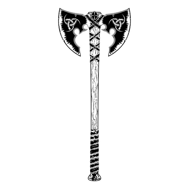 Warrior axe 0003 - Διάνυσμα, εικόνα