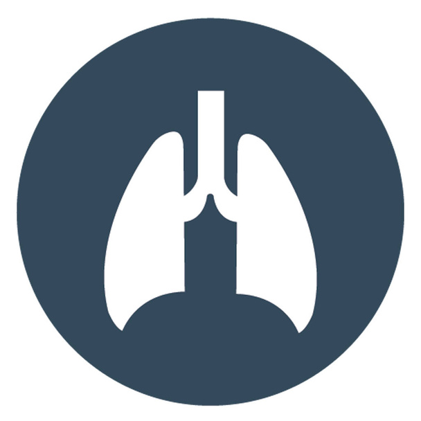 Lidské plíce Izolované vektorové ikony, které lze snadno upravit nebo upravit - Vektor, obrázek
