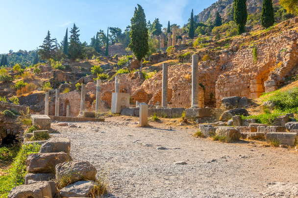 Ancient Greek Ruins on a Summer Sunny Day - Zdjęcie, obraz
