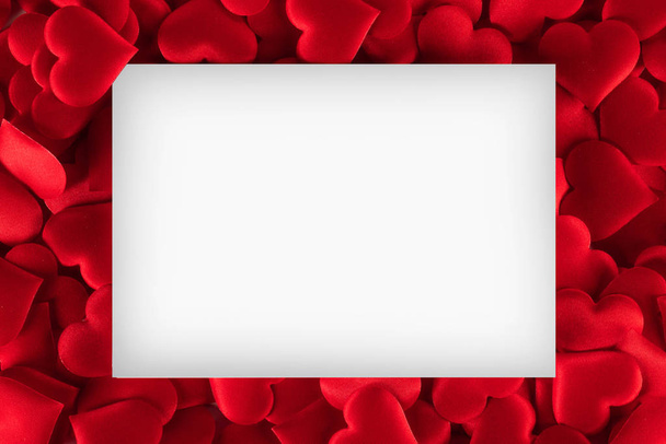 Valentines day hearts frame card - Fotografie, Obrázek
