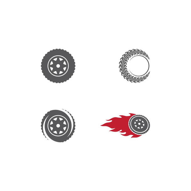 Tires illustration logo vector  - Vektör, Görsel