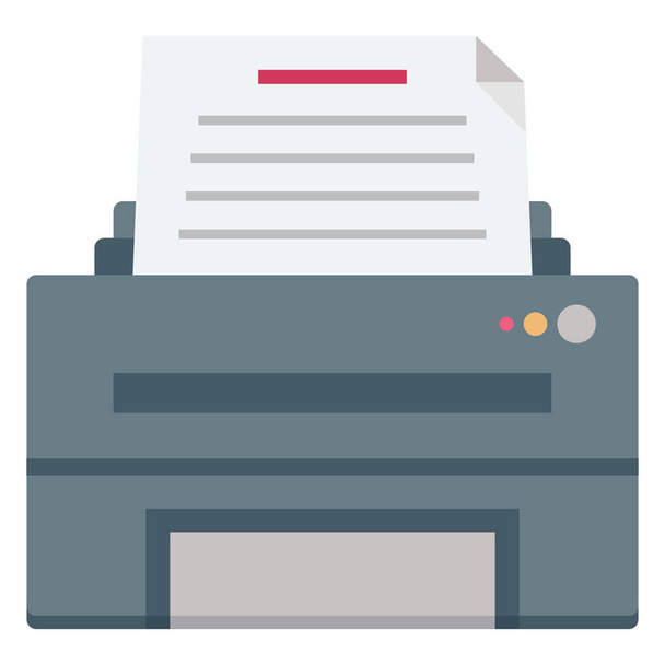 Fax, imprimantes jet d'encre Isolation des couleurs icône vectorielle qui peut être facilement modifiée
 - Vecteur, image